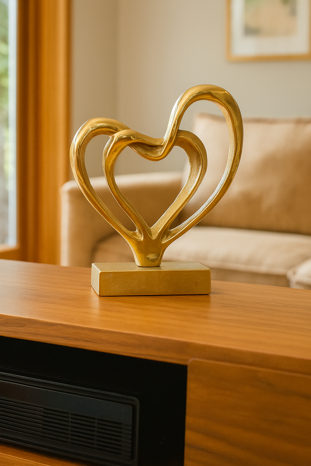 ETERNAL DUO HEART SHOWPIECE