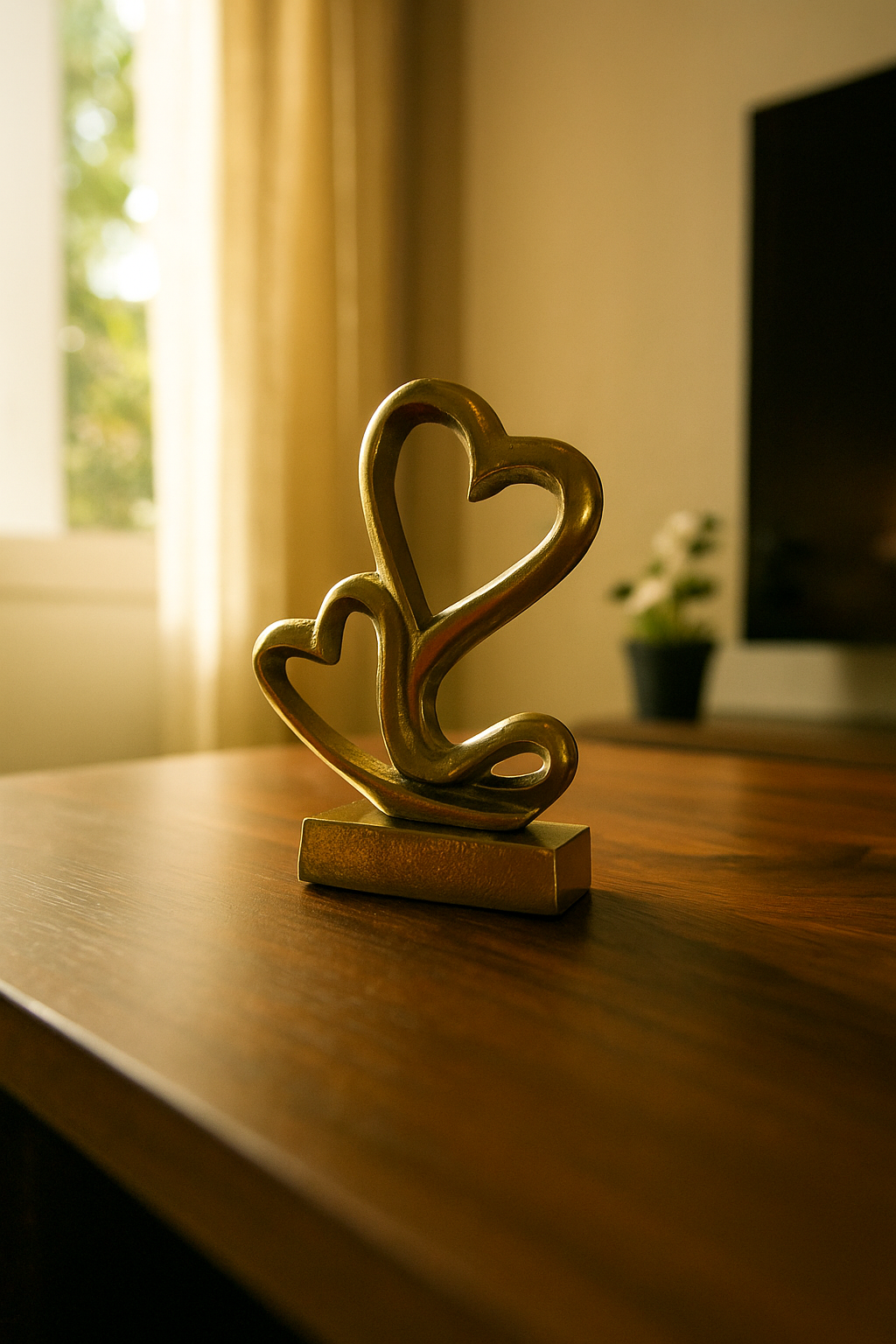 BOND OF TWO HEART SHOWPIECE