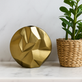 Geometric Gold Vase