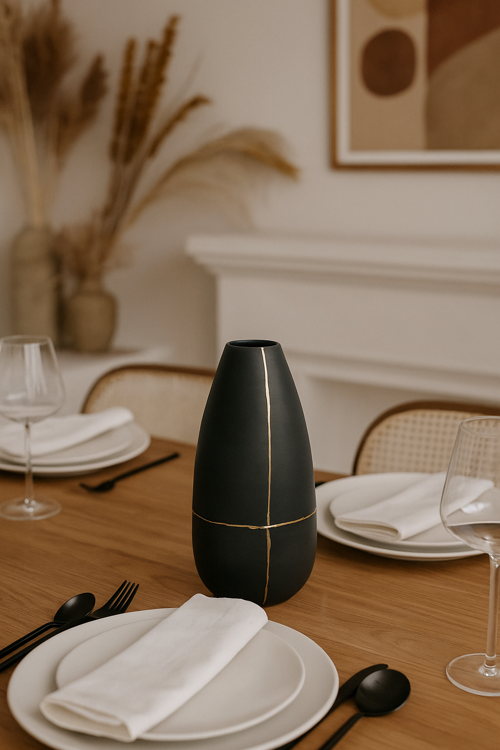 SLATE STRIPE VASE