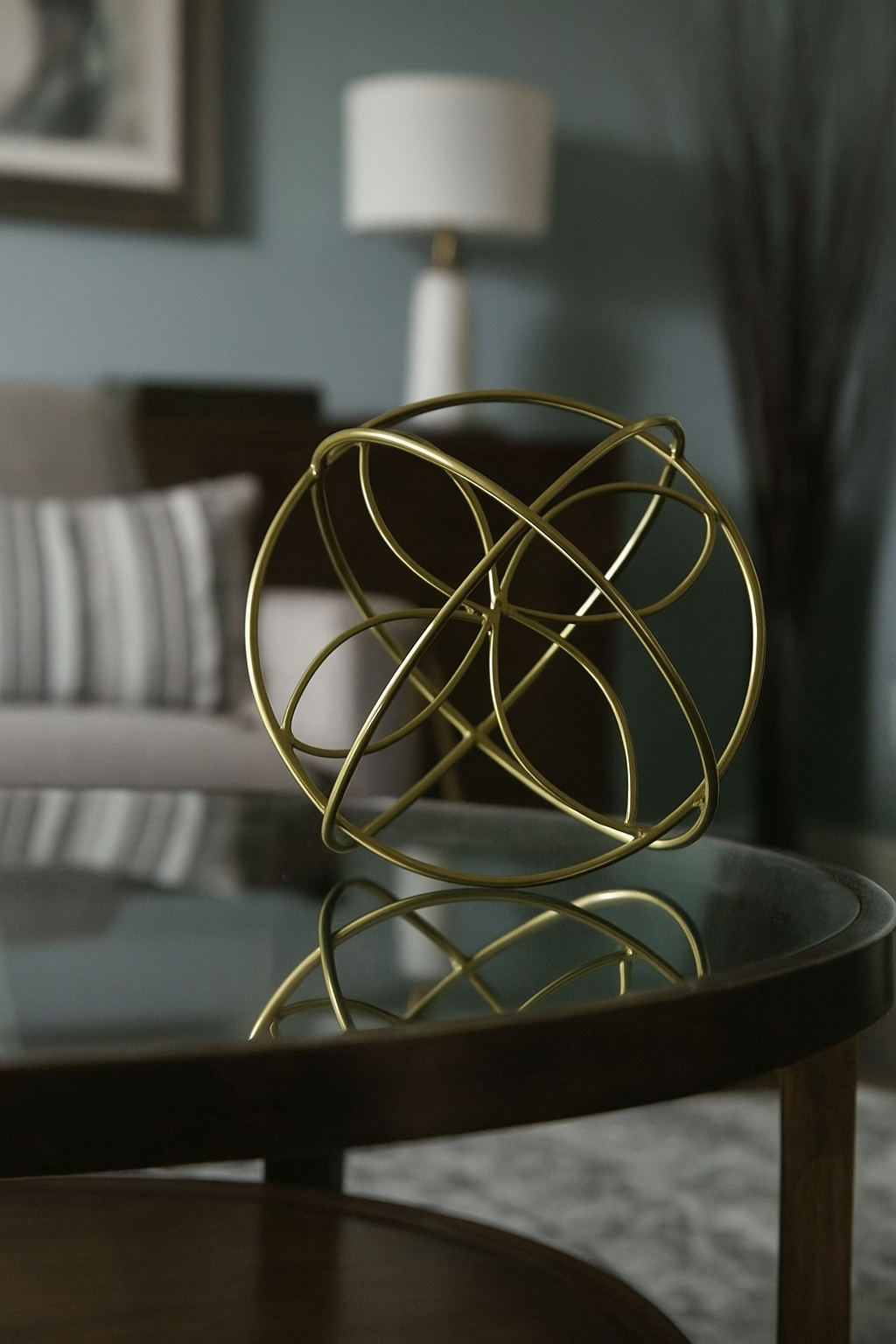 Ecliptic Gold Wire Sphere