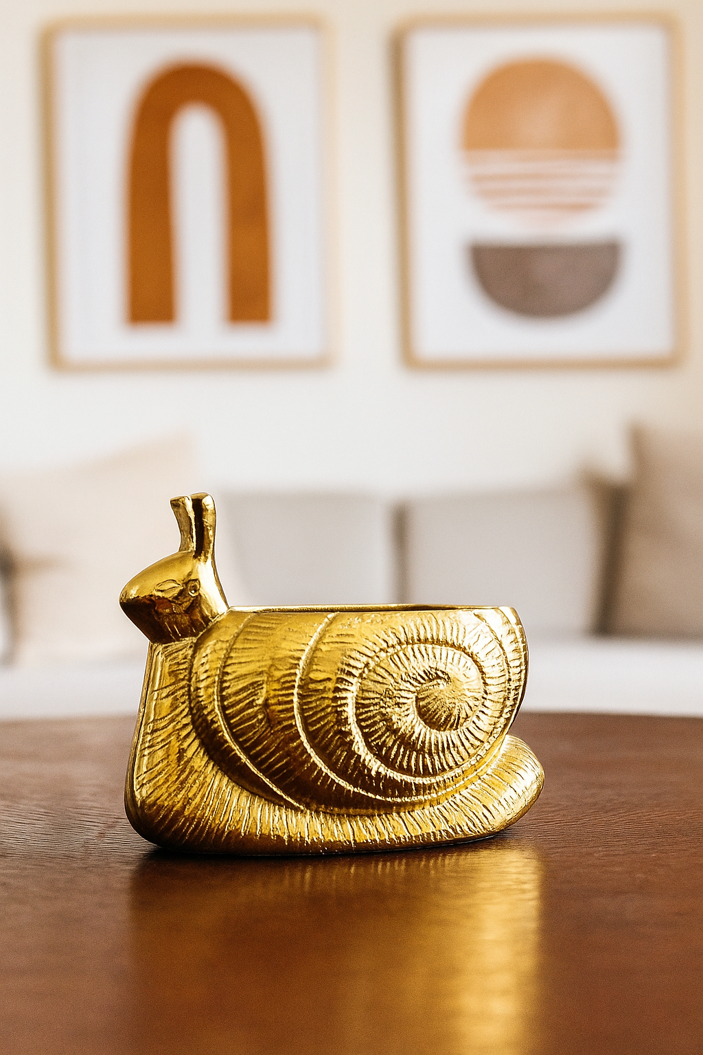 GOLDEN SNAIL PLANTER
