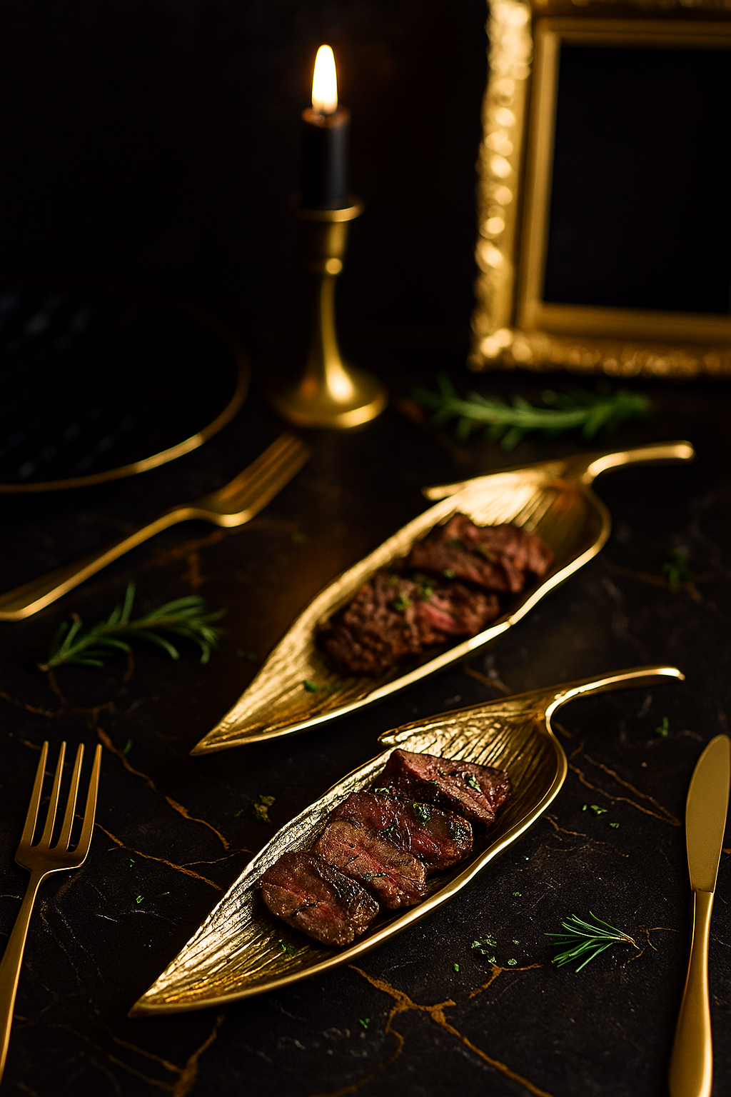 LEAF SHAPED PLATTER (SET OF 2)