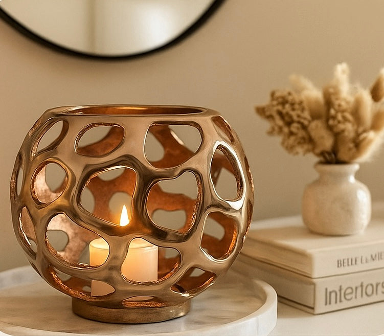 ROSE GOLD CANDLE HOLDER