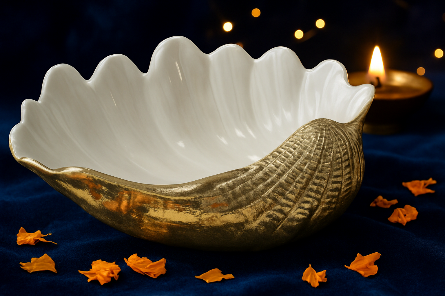 SHELL SHAPED HEAVY PLATTER