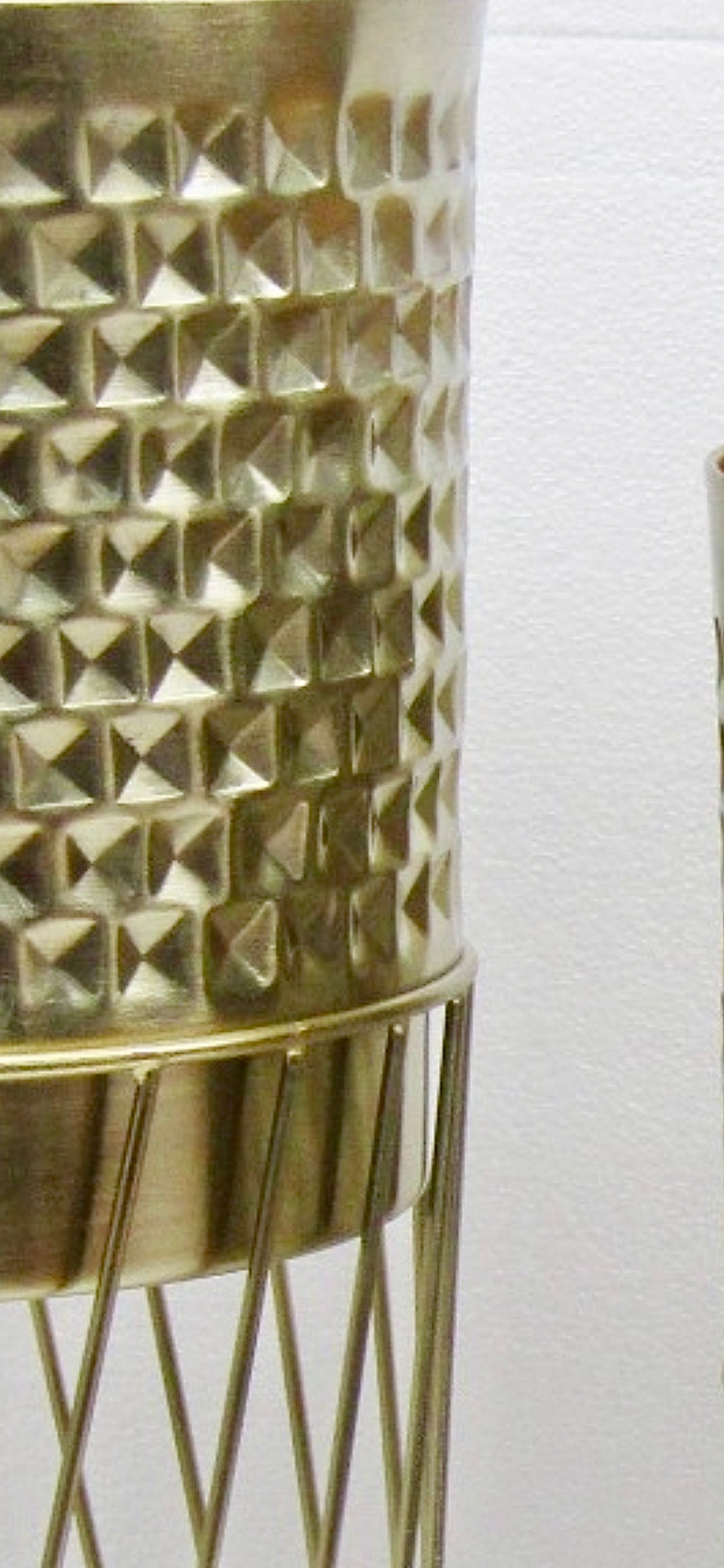 GILDED GEO PLANTER (SET OF 3)