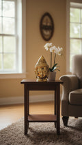 GOLDEN BUDHA FACE SCULPTURED SHOWPIECE
