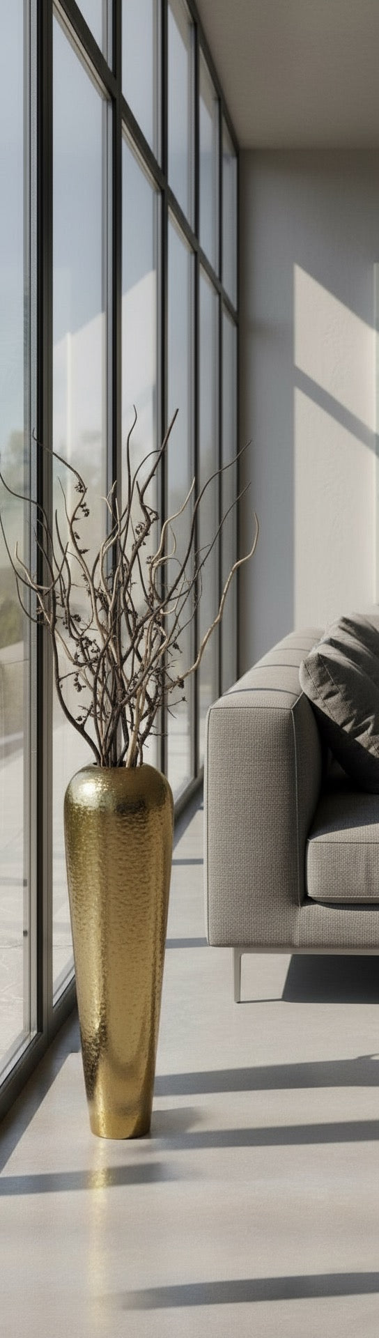 GOLDEN TAPER VASE