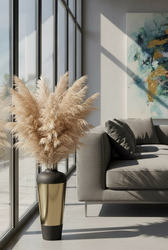 ROYAL EMBER METAL VASE