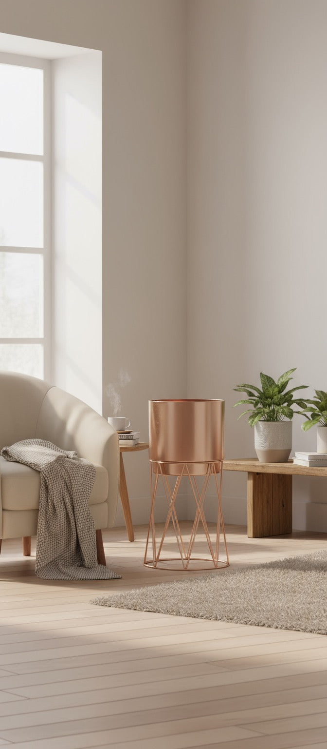 ROSE GOLD POLISHED PLANTER