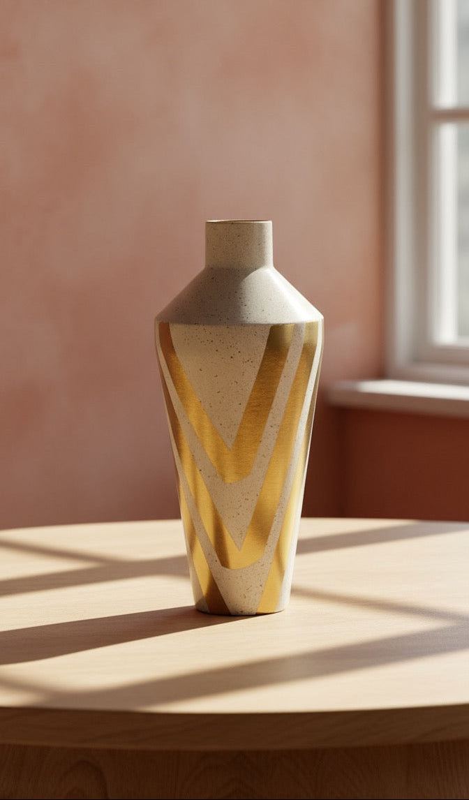 SUNBEAM GEOMETRIC VASE