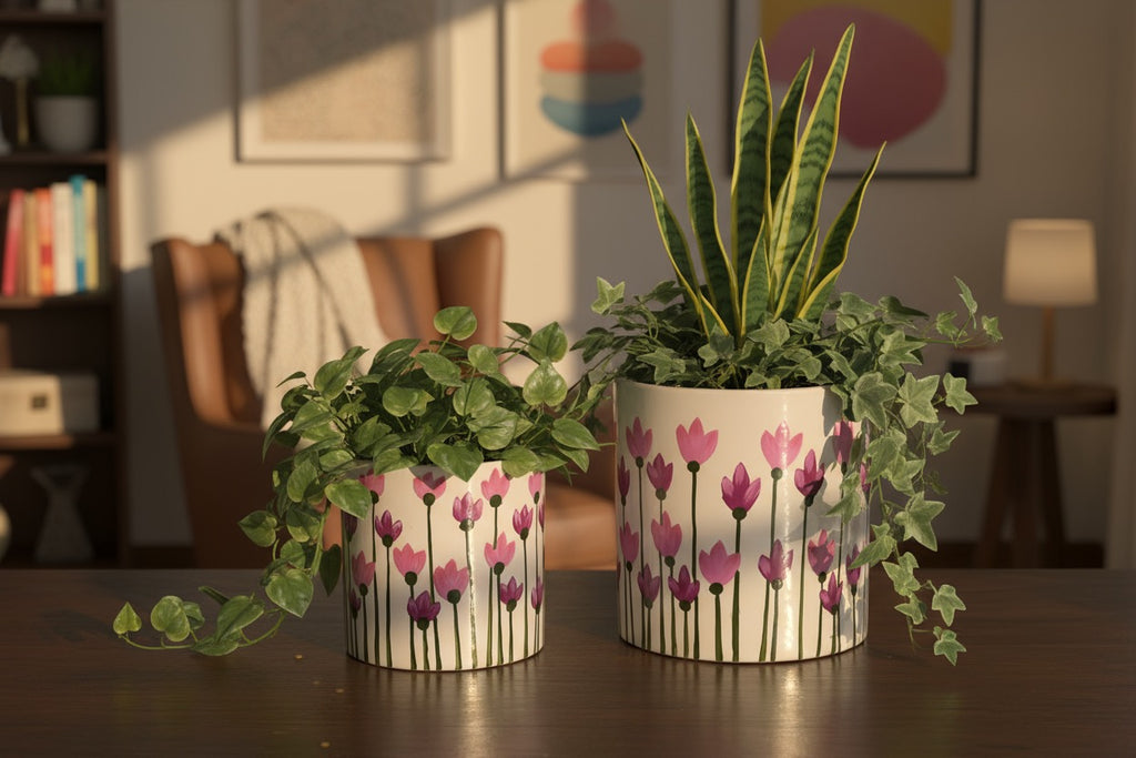 ROSY BLOOM PLANTER (SET OF 2)
