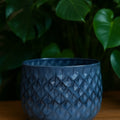 BLUE PATINA FINISH PLANTER